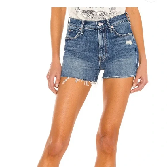 MOTHER the dutchie high waisted shorts - Picture 2 of 11